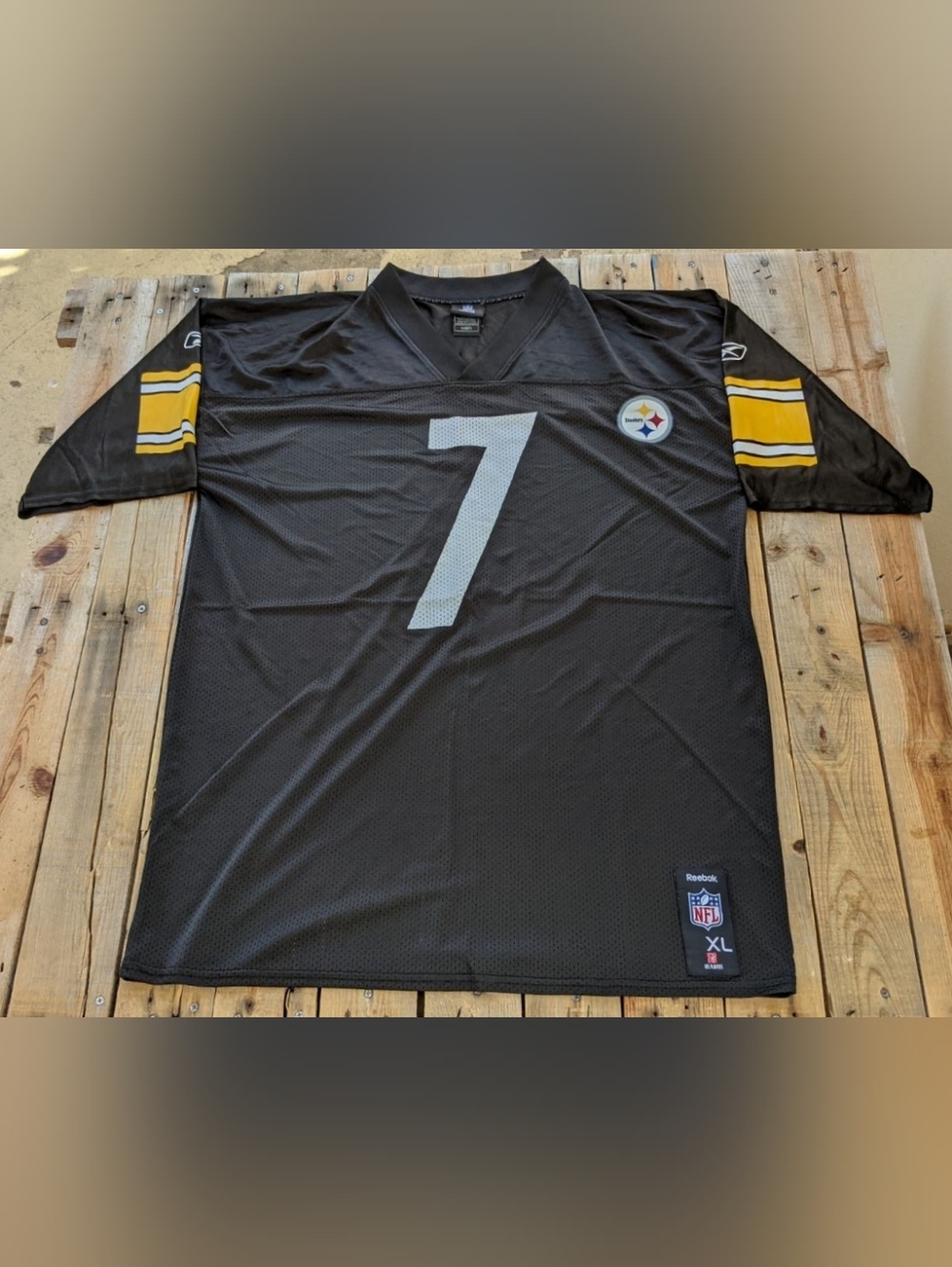2000's NFL Pittsburgh Steelers Ben Roethlisberger Reebok jersey Men's Size XL - Picture 3 of 6